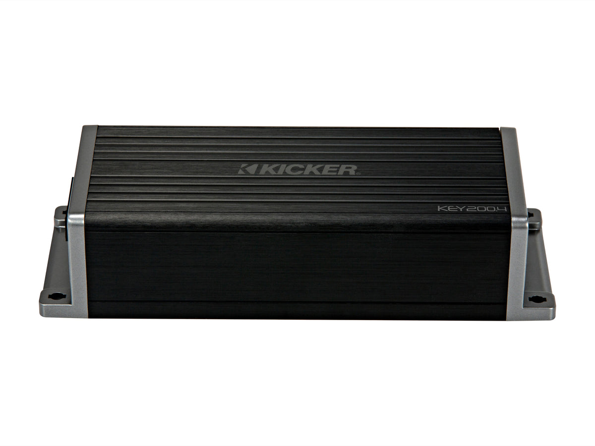 KICKER KEY200.4 4-channel smart amplifier, front profile