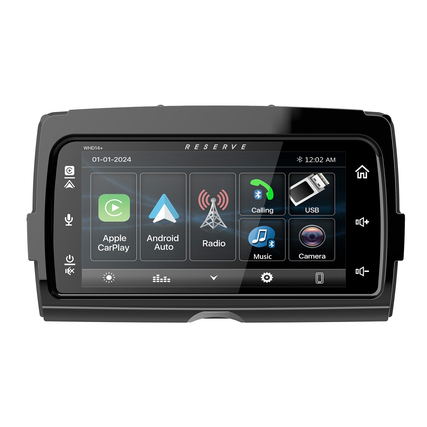 Soundstream WHD14+ Motorcycle Head Unit w/ Wireless Apple CarPlay & Android Auto - Freemans Car Stereo