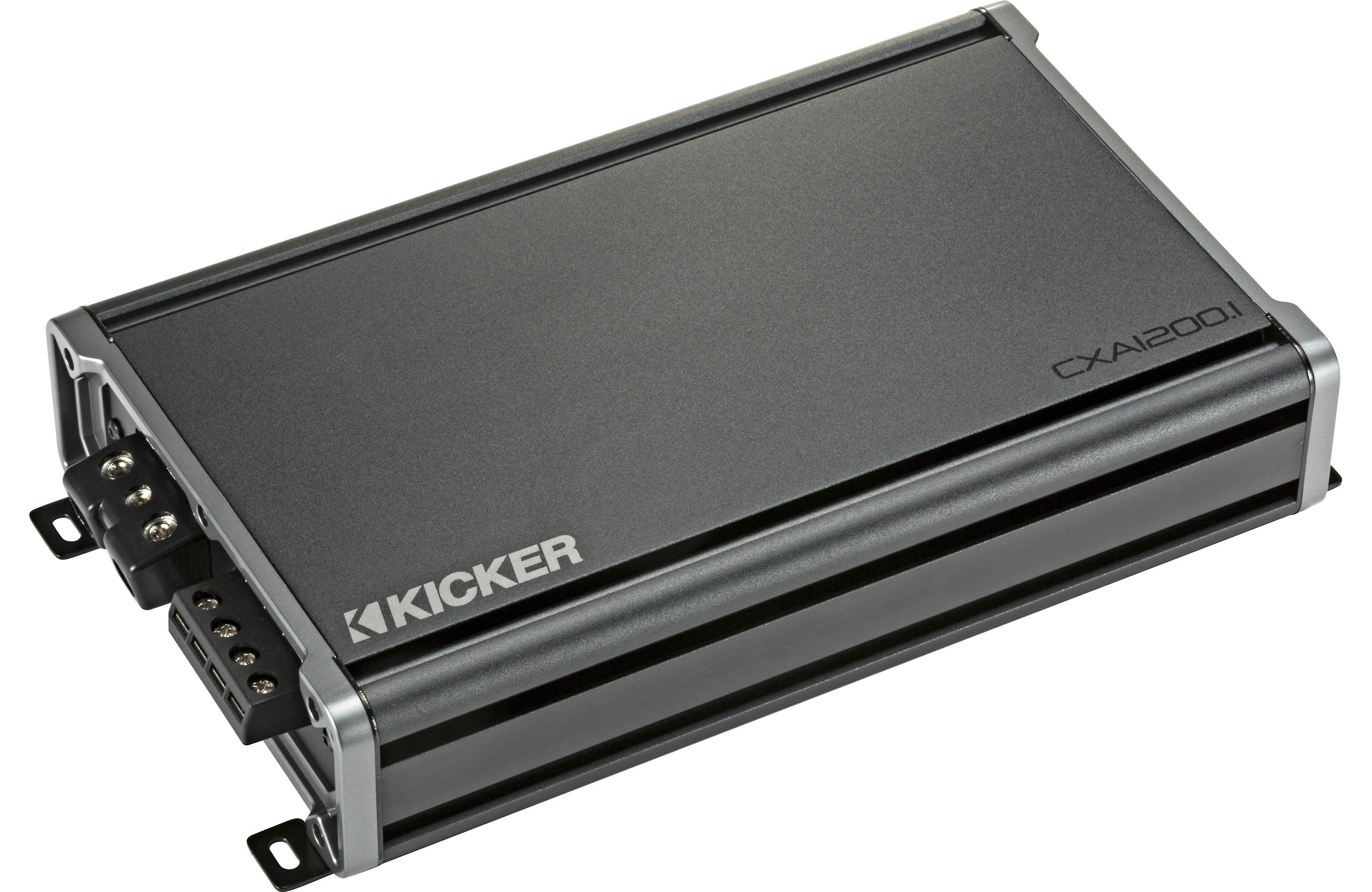Kicker 50GOLD124 Amplifer and Subwoofer Bass Bundle with Install Kit