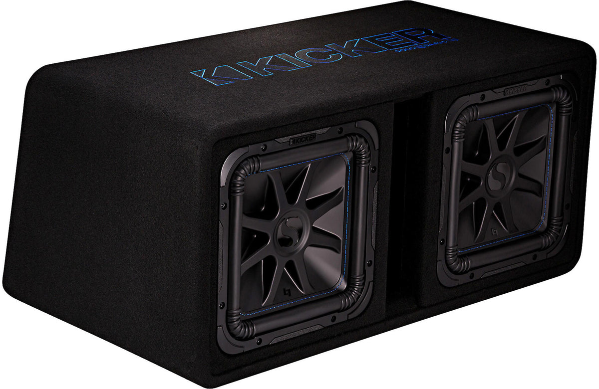Kicker 44DL7S122 Dual 12" Solo-Baric L7S Ported Enclosure, 2 Ohms - Freemans Car Stereo