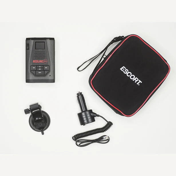 Escort Redline 360c Radar Detector System, works with Apple CarPlay/Android Auto - Black