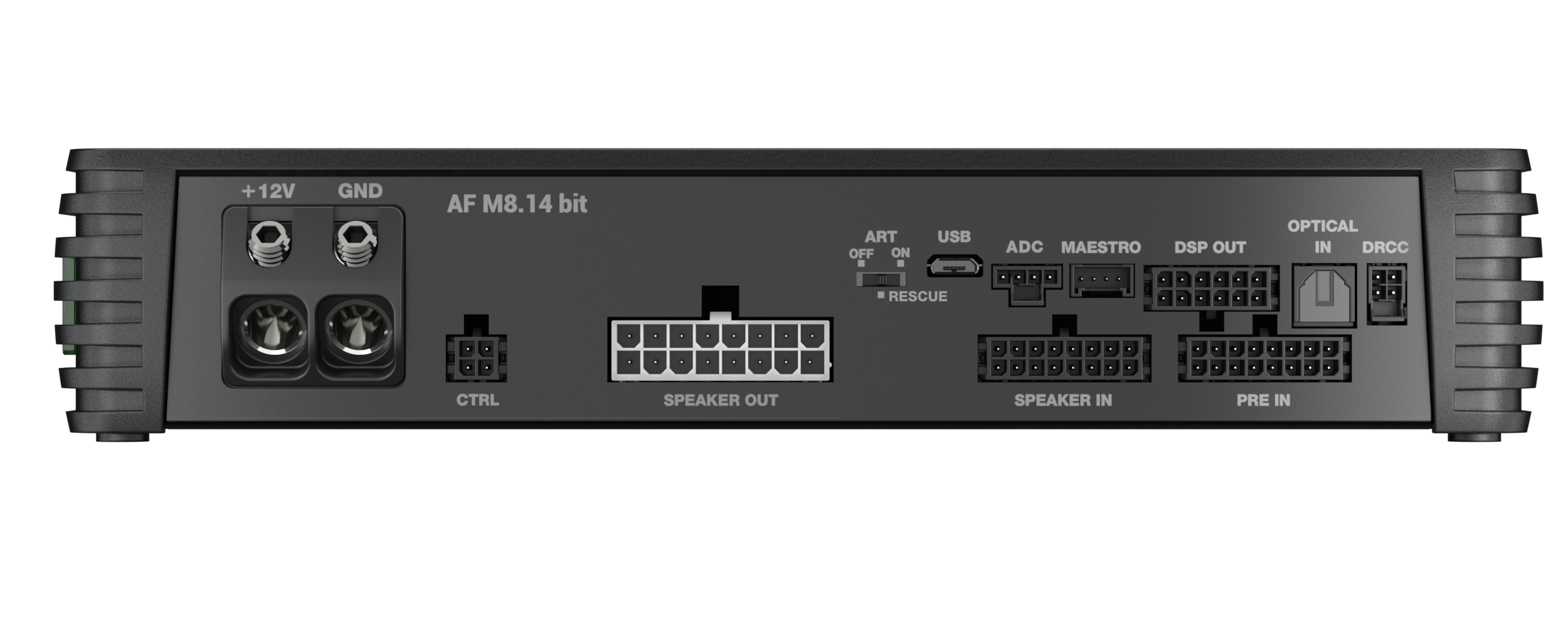Audison AF M8.14 bit amplifier connection panel