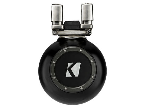 Kicker 44KMTC94 9-inch tower speaker pair - black, back view