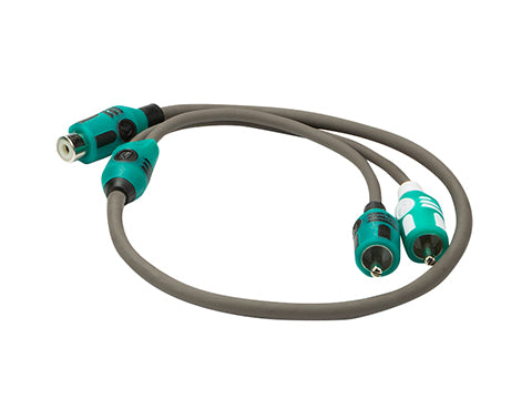Kicker 47KMIY marine RCA adapters and Y-cables