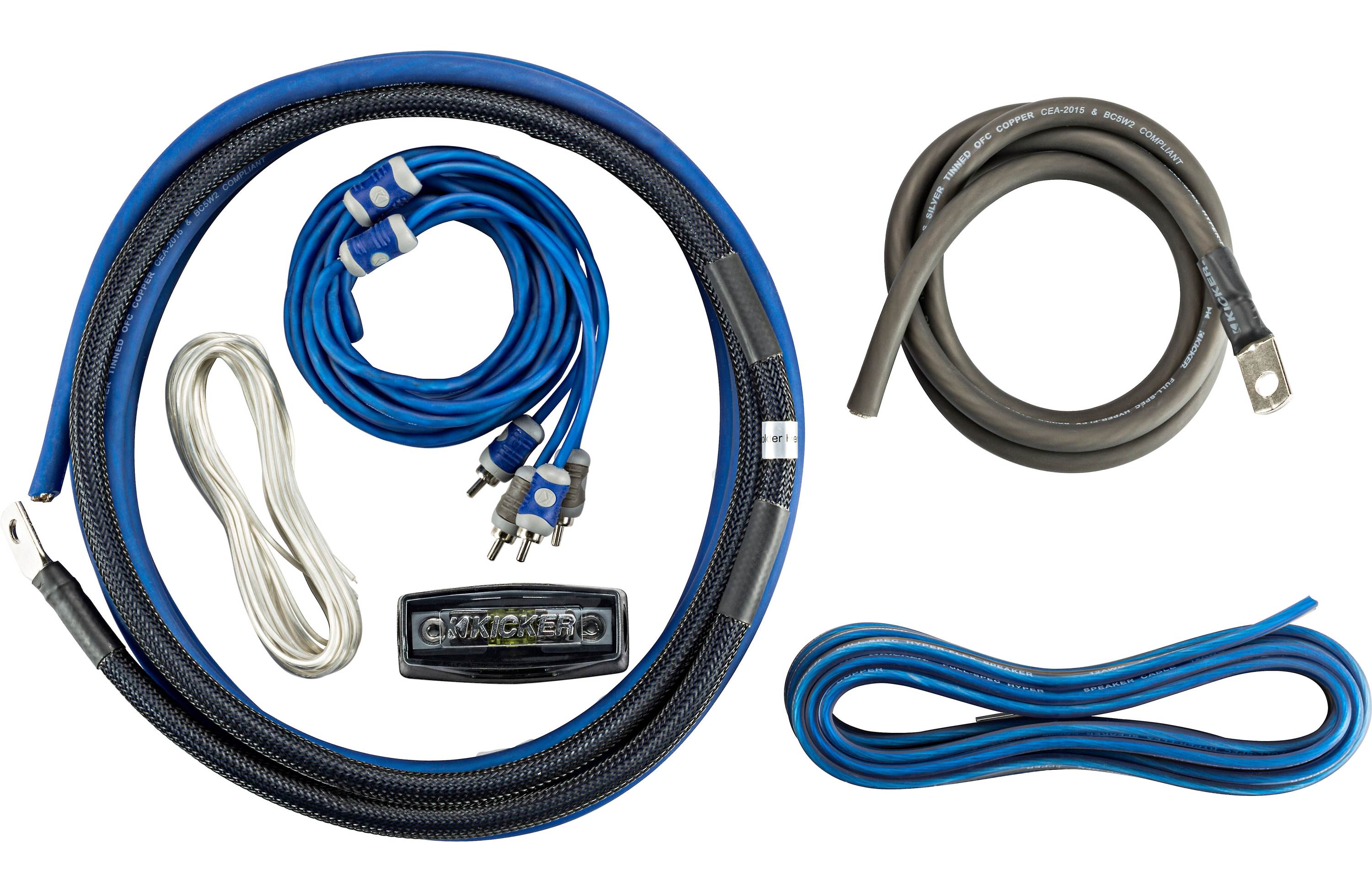 Kicker 46CXA8001T Amplifier + 46CK4 Amp Wiring Kit + 46CXARC Bass Knob + 46KISLOC - Freemans Car Stereo