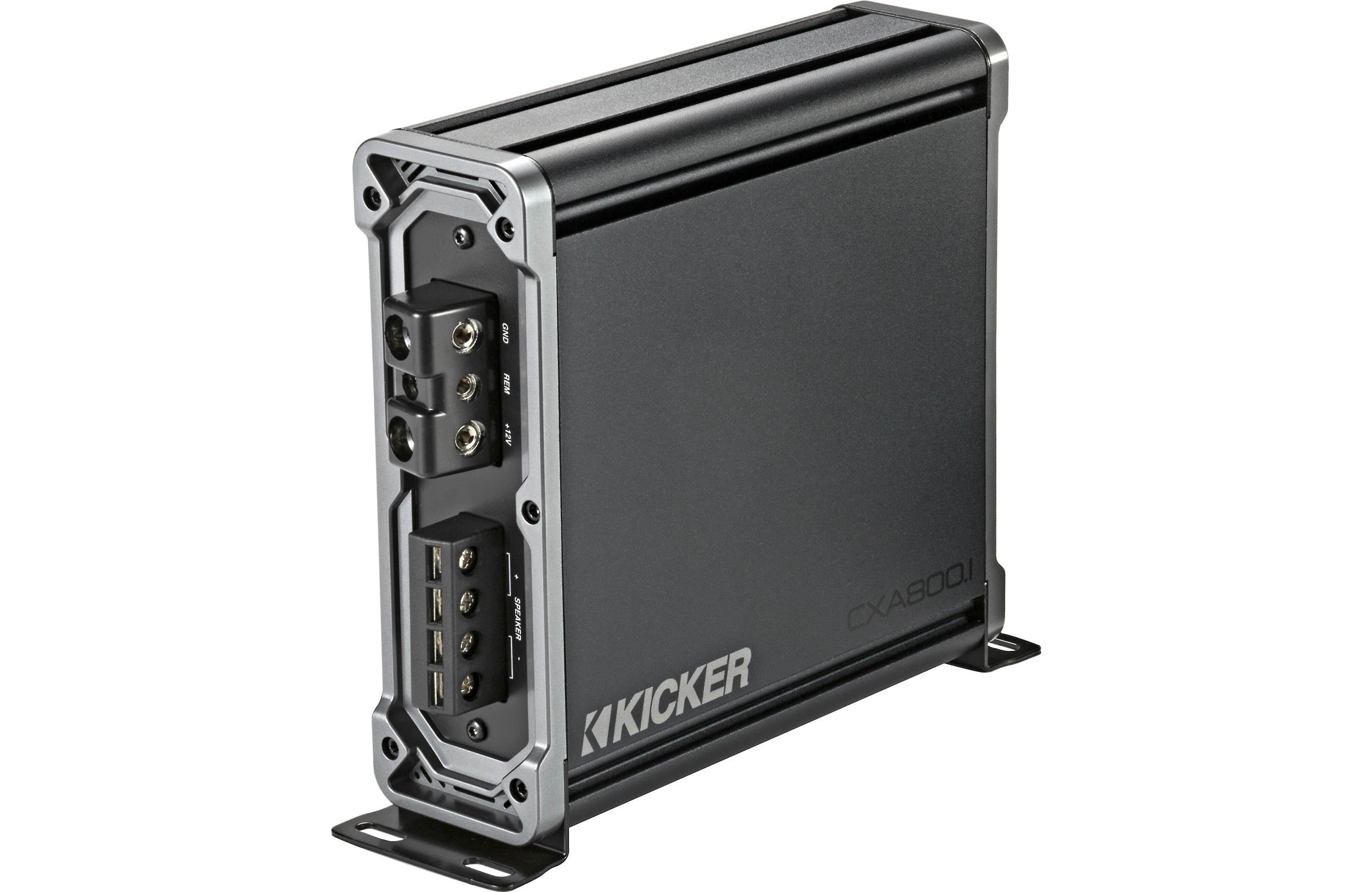 Kicker 46CXA8001T Amplifier + 46CK4 Amp Wiring Kit + 46CXARC Bass Knob + 46KISLOC - Freemans Car Stereo