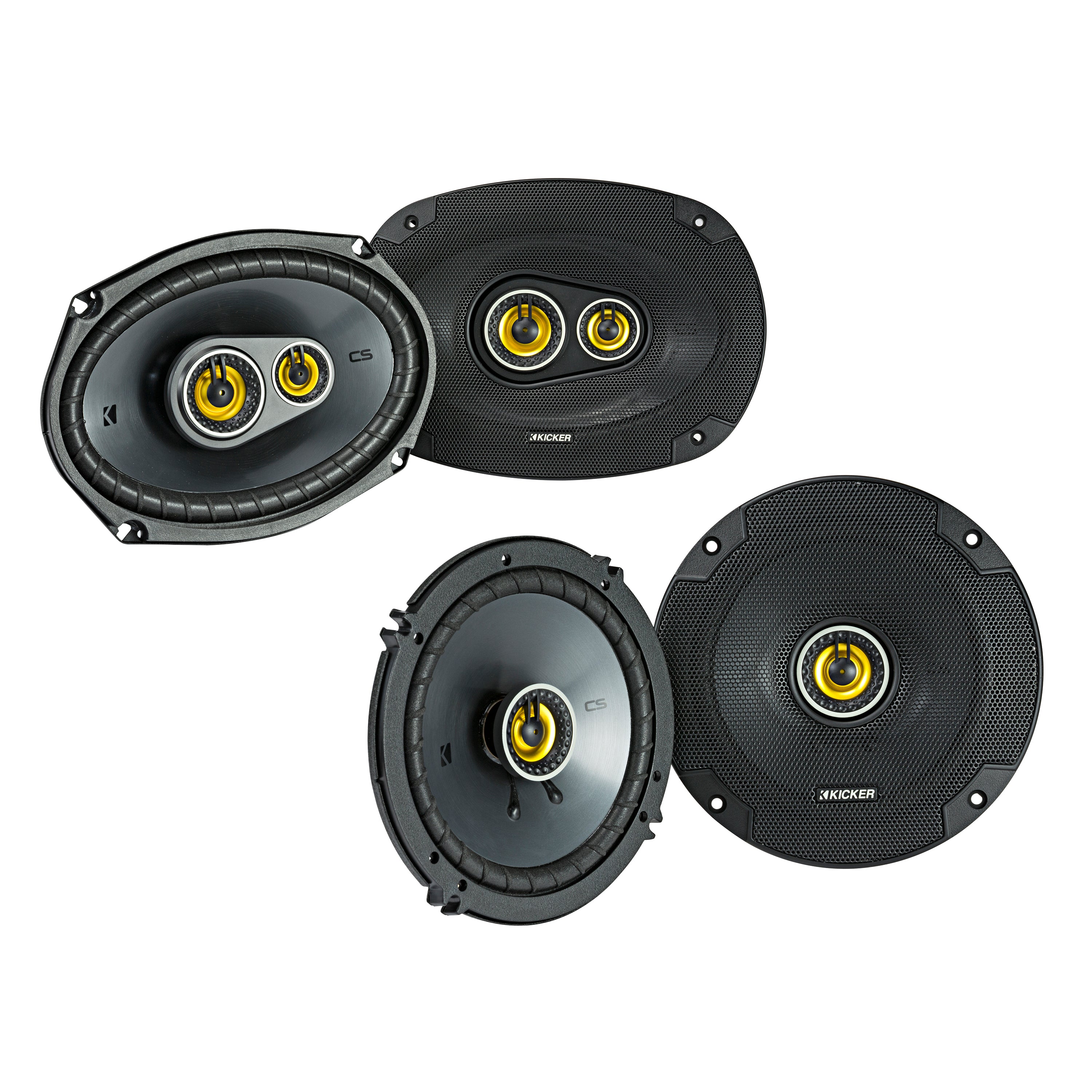 Kicker 1 Pair of 46CSC6934 6x9" Speakers + 1 Pair of 46CSC654 6.5" Speakers - Freemans Car Stereo