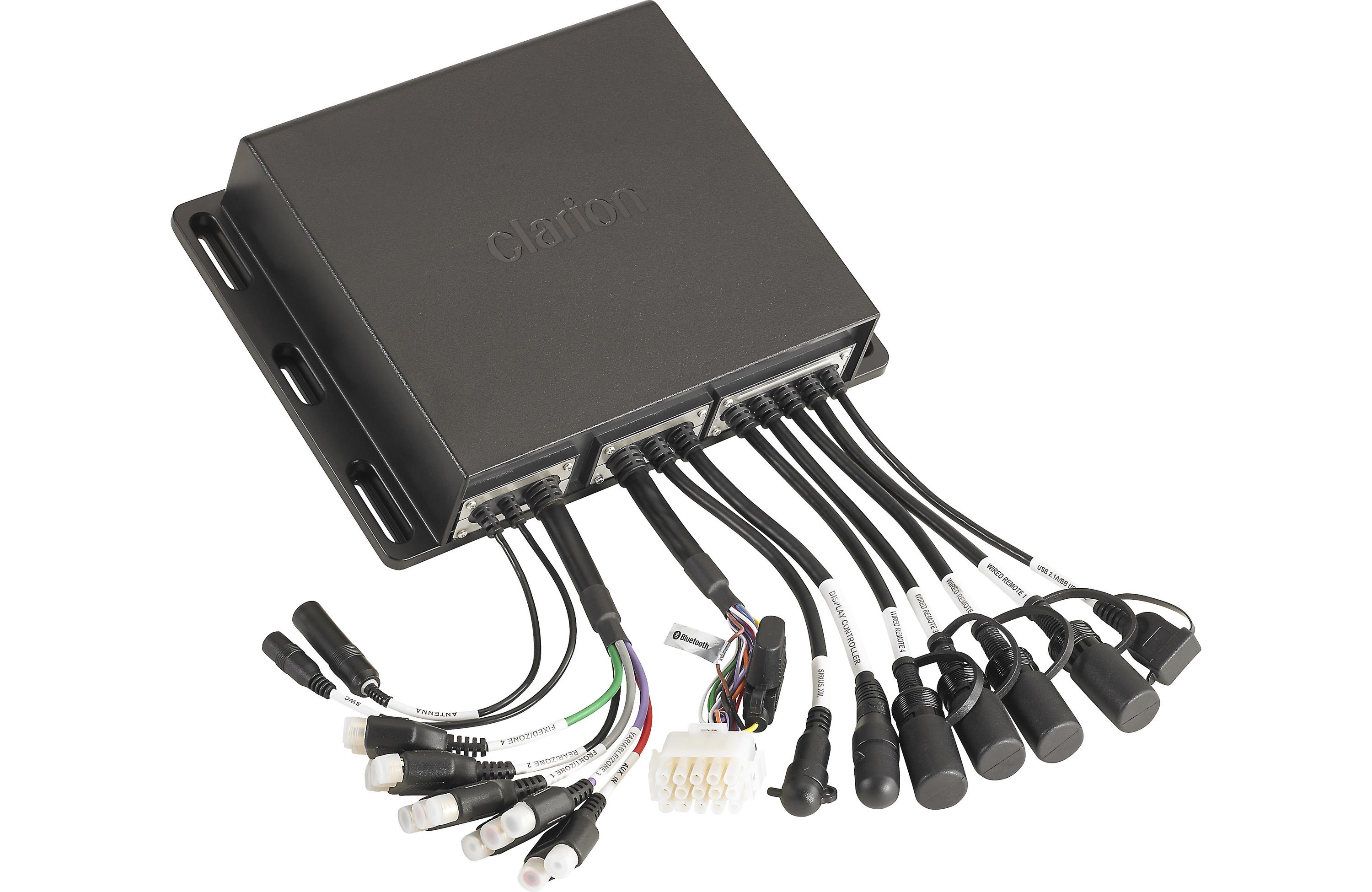 Clarion CMS4 + CMS-651-CWB x2 Pair + CMSP-101RGB-2 + XC2510 Marine Bundle