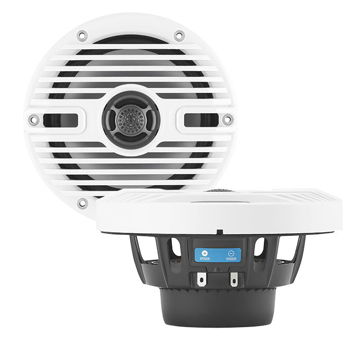 Clarion CMS-651-CWB 6.5 Inch Marine Coaxial Speakers Pair with Classic Grilles
