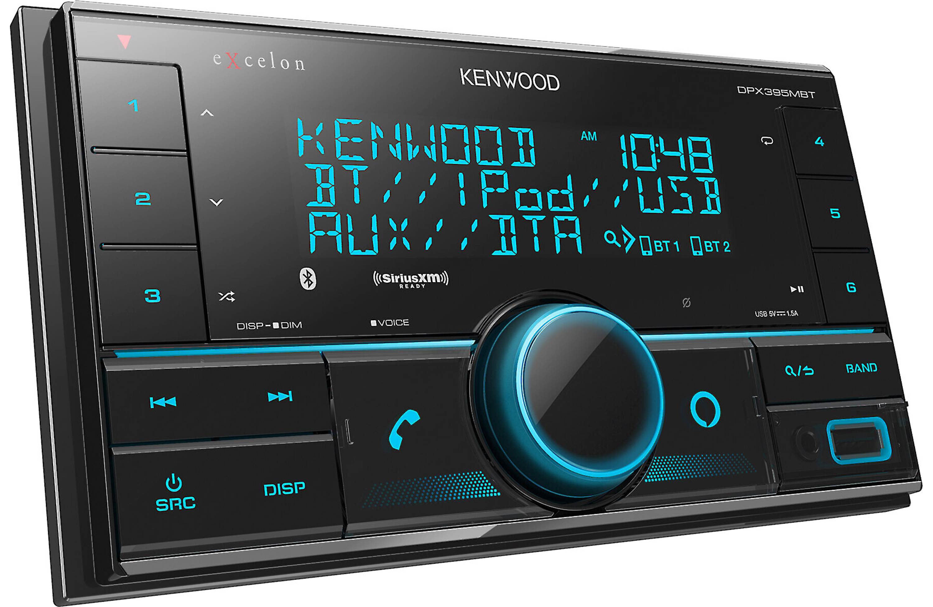 Kenwood DPX395MBT 2-DIN Digital Media Receiver - Freemans Car Stereo