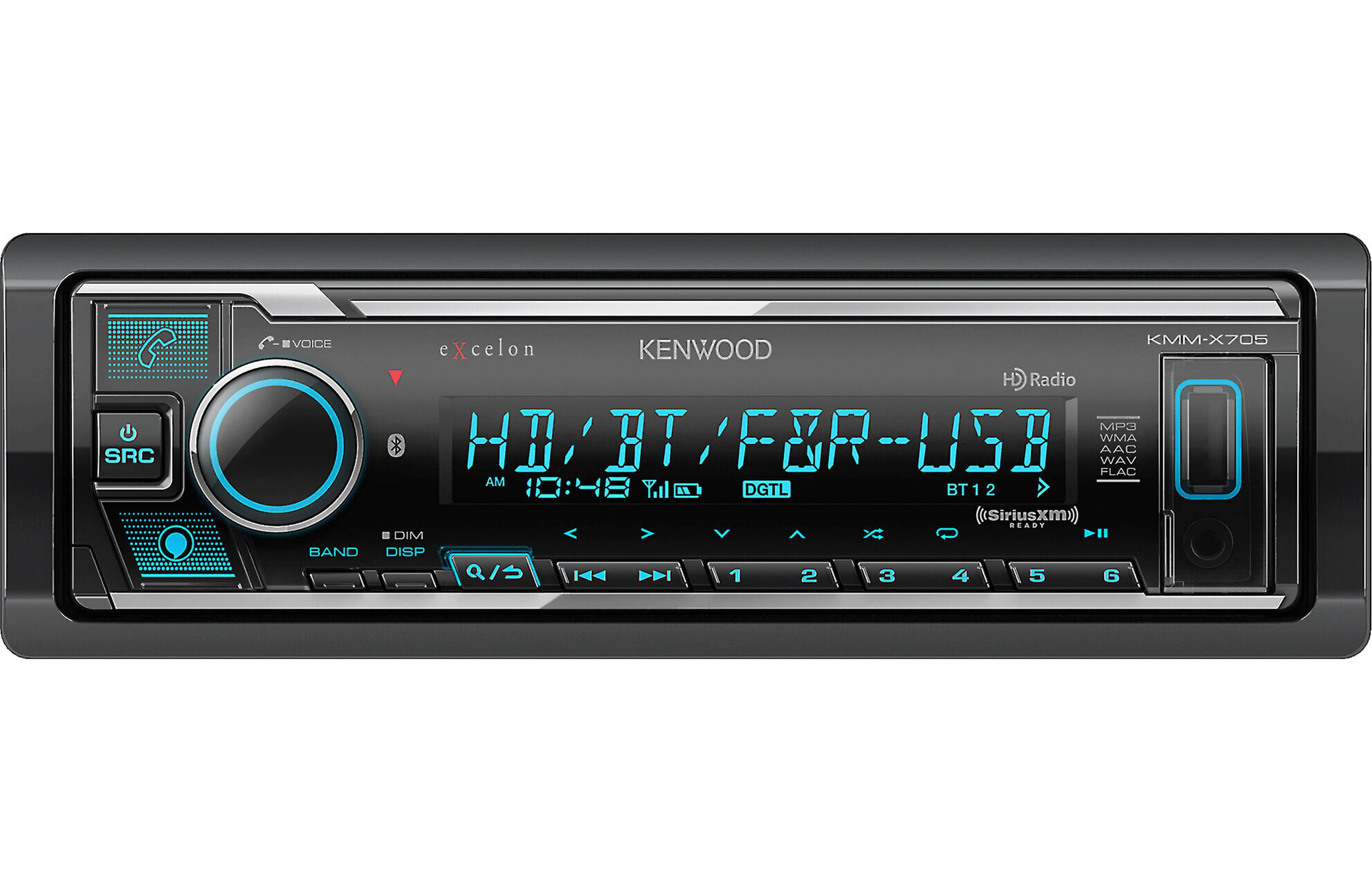 Kenwood KMM-X705 1-DIN Digital Media Receiver - Freemans Car Stereo