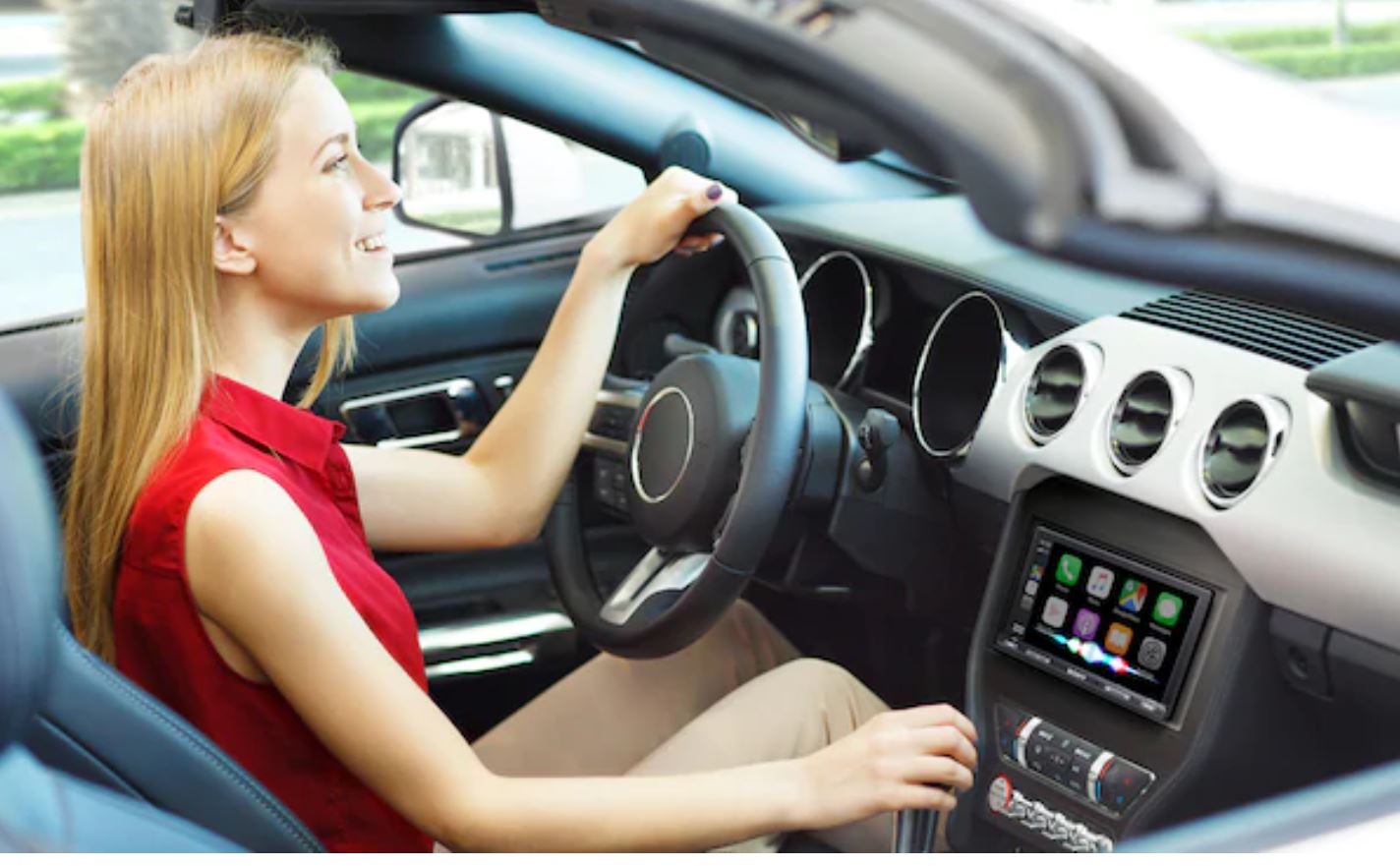 Sony XAV-AX5500 6.95" Bluetooth Media Receiver with Apple CarPlay