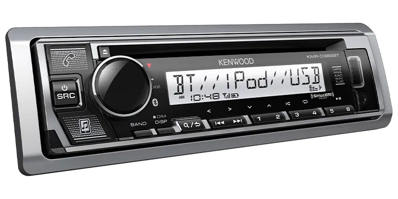 Kenwood KMR-D382BT 1-DIN Marine CD Receiver - Freemans Car Stereo