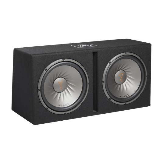 JBL Stage Bass Package – Dual 12" Ported Enclosure + 500W Mono Amplifier (2 Ohm)