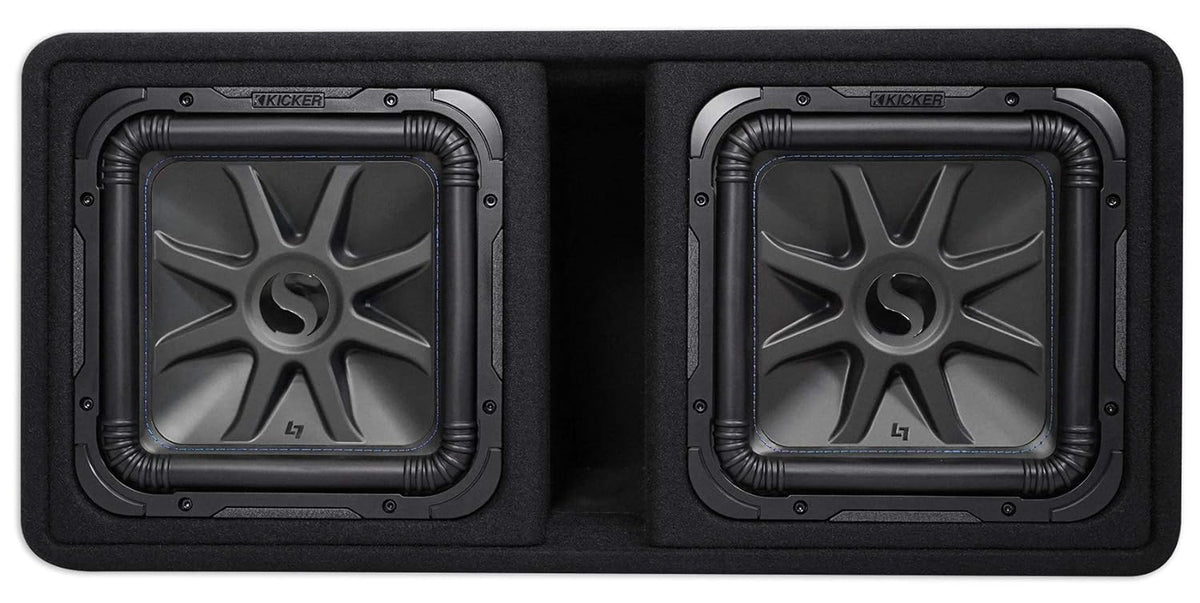 Kicker 44DL7S122 Dual 12" Solo-Baric L7S Ported Enclosure, 2 Ohms - Freemans Car Stereo
