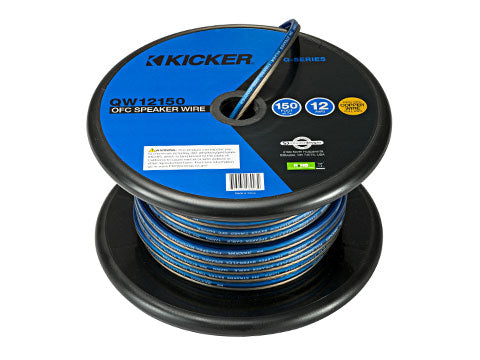 KICKER 46QW12150 Q-Series 12AWG 150-Foot Speaker Wire Spool front view