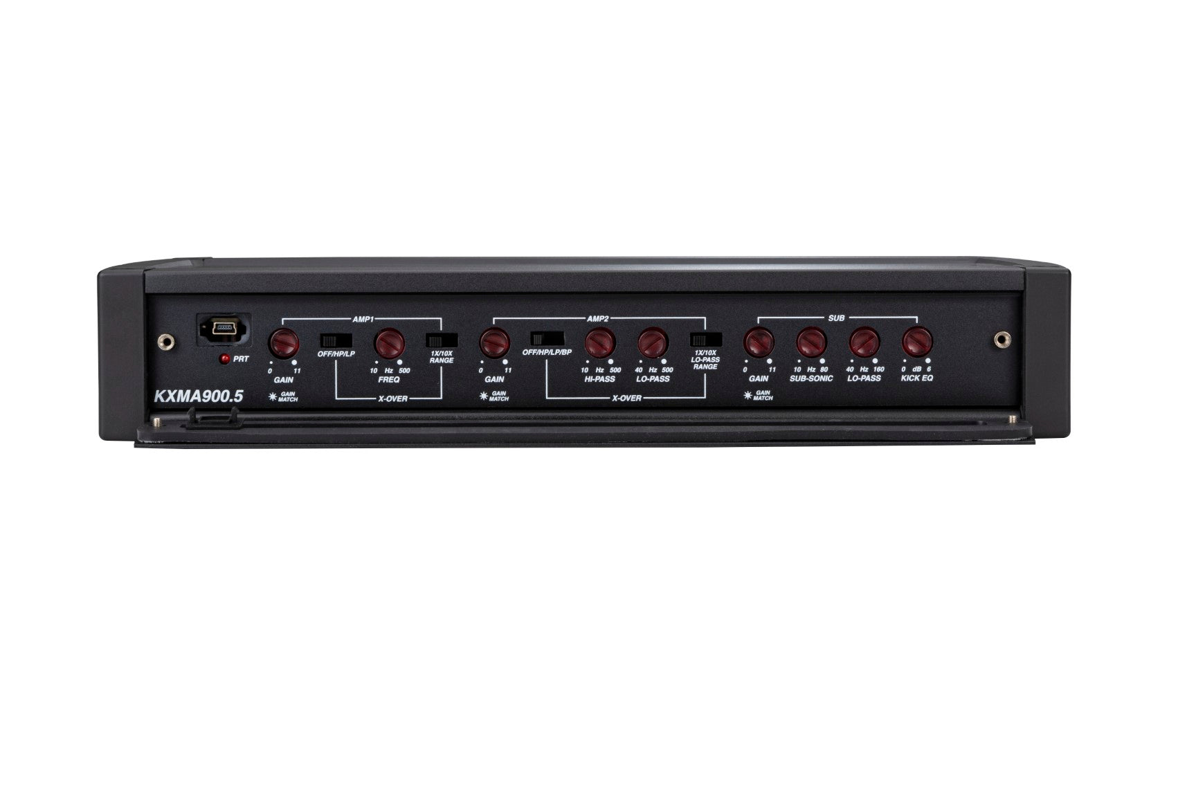 Kicker 48KXMA900.5 5-Channel Marine Amplifier, 75W x 4 + 400W x 1 @ 2 Ohms