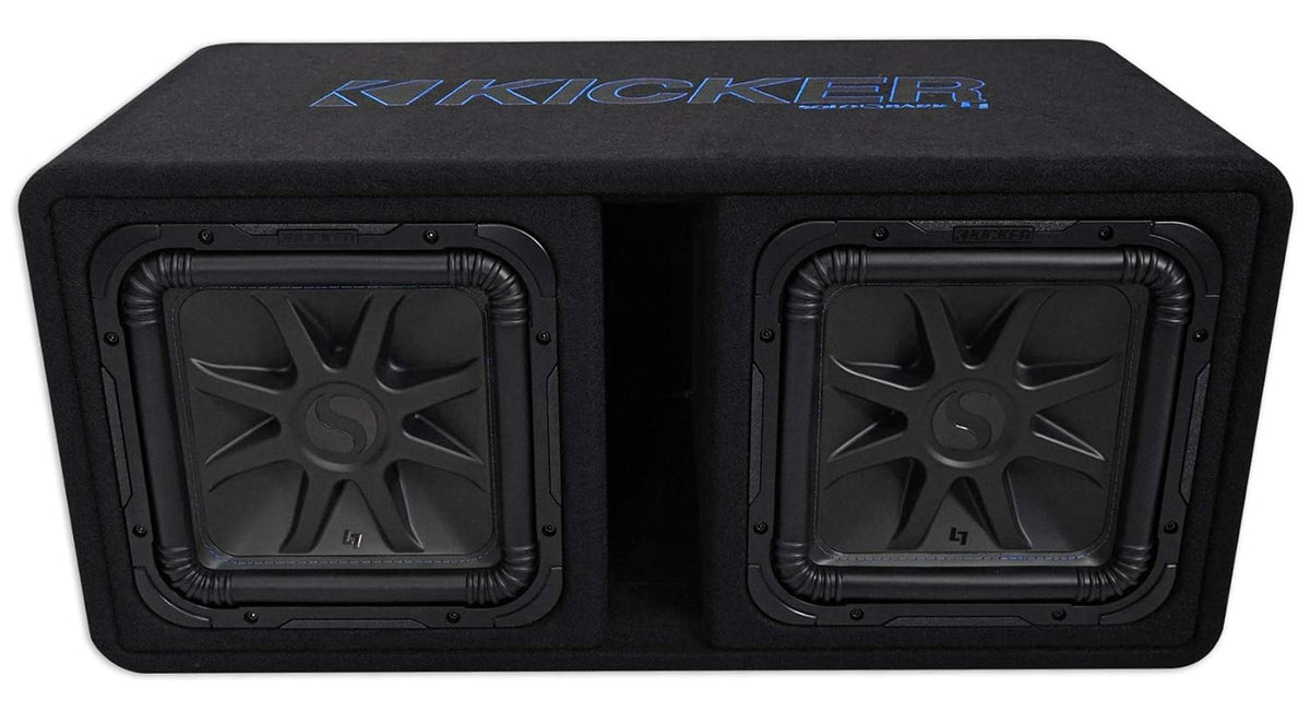 Kicker 44DL7S122 Dual 12" Solo-Baric L7S Ported Enclosure, 2 Ohms - Freemans Car Stereo