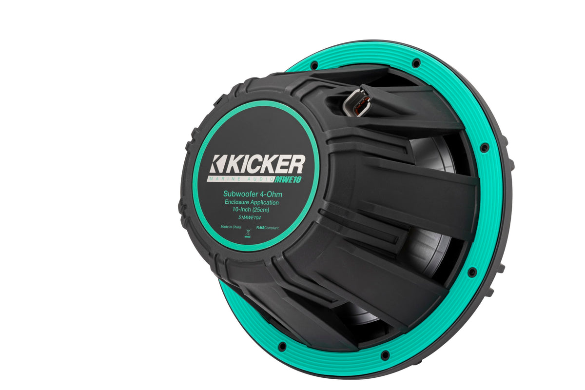 Kicker 51MWF104 10” 4 Ohm Freeair Marine Subwoofer