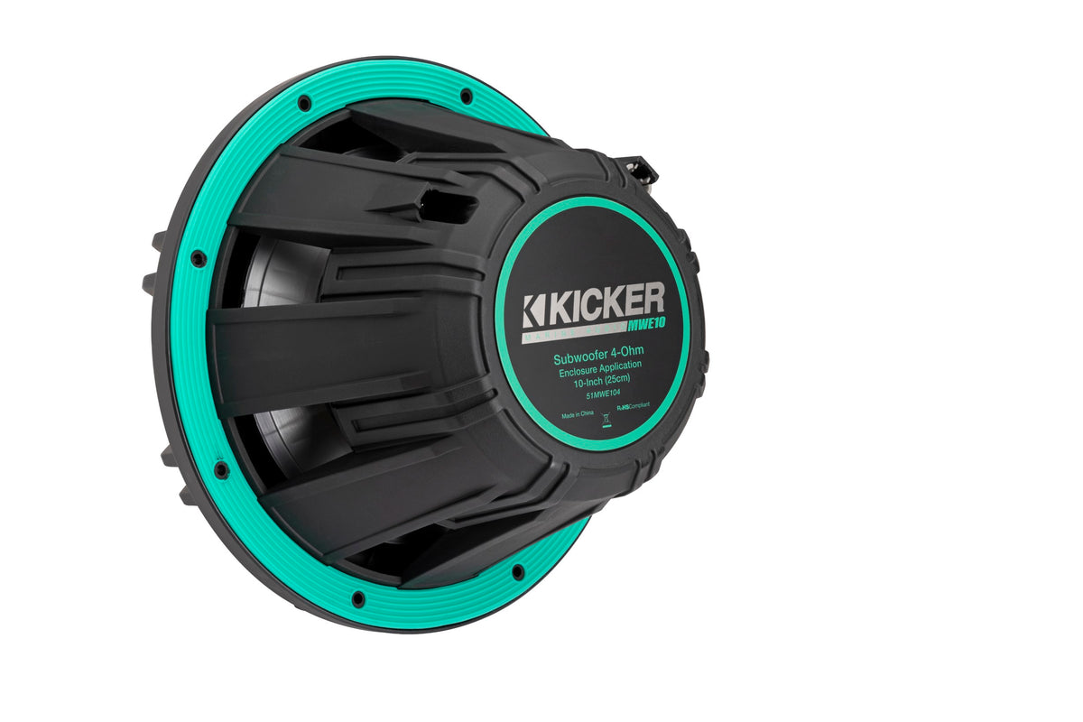 Kicker 51MWF104 10” 4 Ohm Freeair Marine Subwoofer