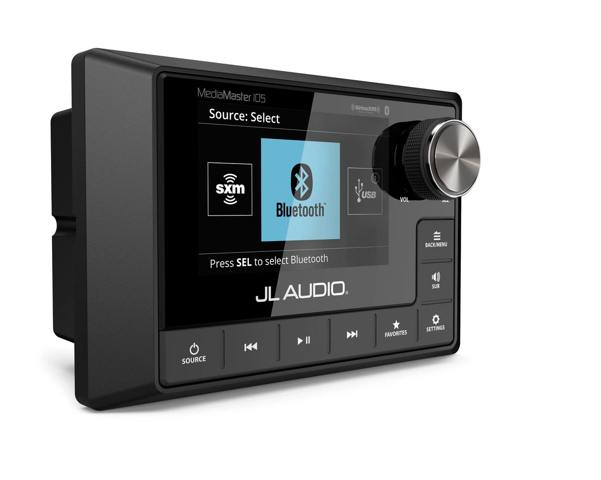 JL Audio MM105 + XDM700/5 + 2 Pairs M3-650X-C-GW + M3-10IB-C-GW-4 Marine Bundle