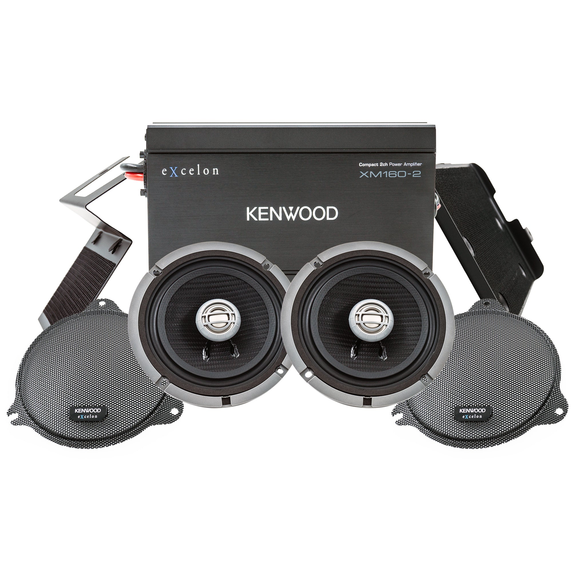 Kenwood P-HD1F Speakers and Amplifier Kit for Select 2014-Up Harley-Davidson Motorcycles