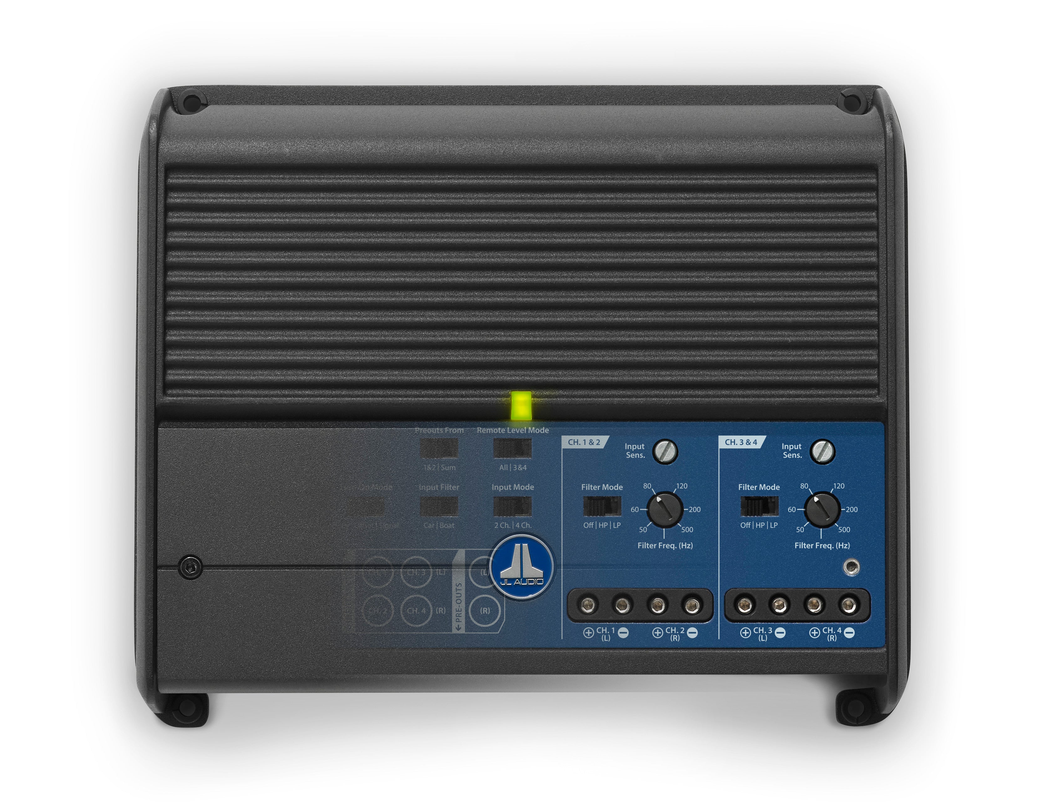 JL Audio MM105 + XDM400/4 + M6-650X-C-GwGw Marine Bundle