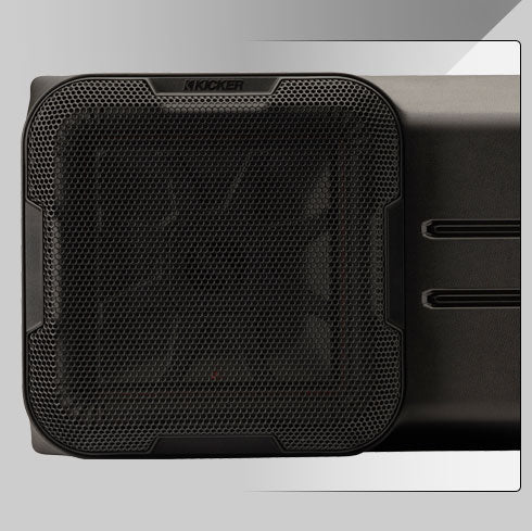Protective grille on the Kicker 51KJPL7T122 12-inch L7T subwoofer enclosure