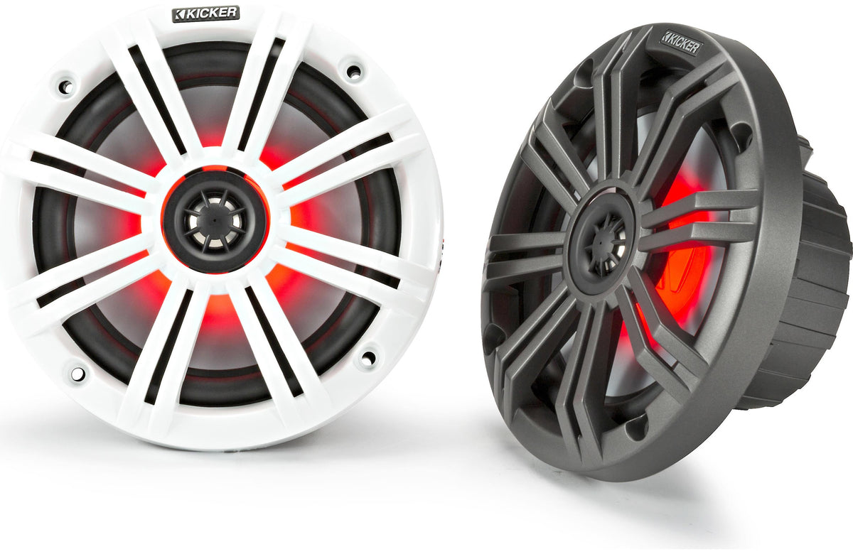 Kicker 45KM654L x3 6.5" Pairs Marine Speakers + 48KMA6006 Amp + FREE 41KMLC Bundle