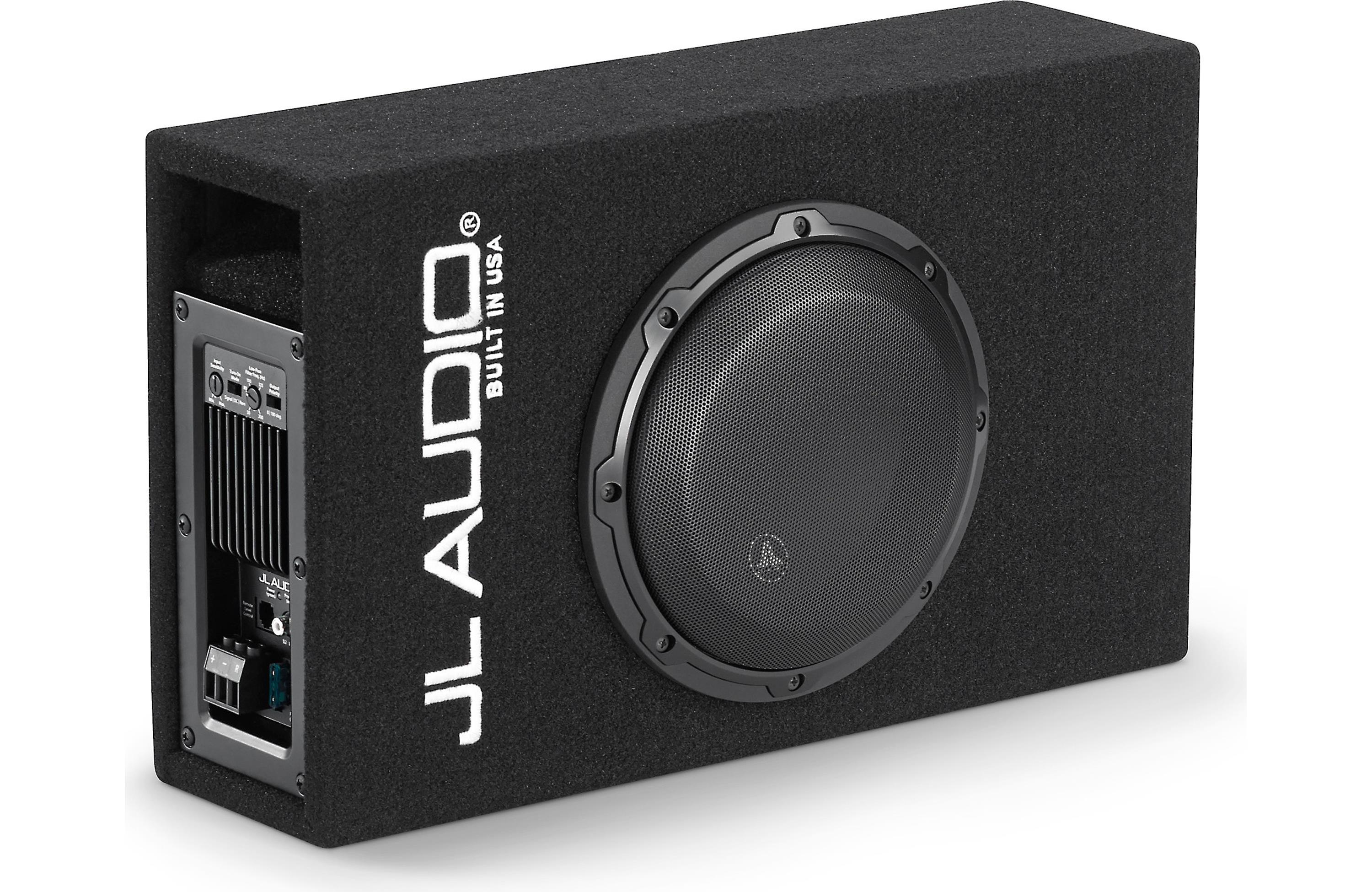 JL Audio ACP108LG-W3v3 - Single 8W3v3 MicroSub+ with DCS Amplifier, Ported, 0.40 Ohm - Freemans Car Stereo