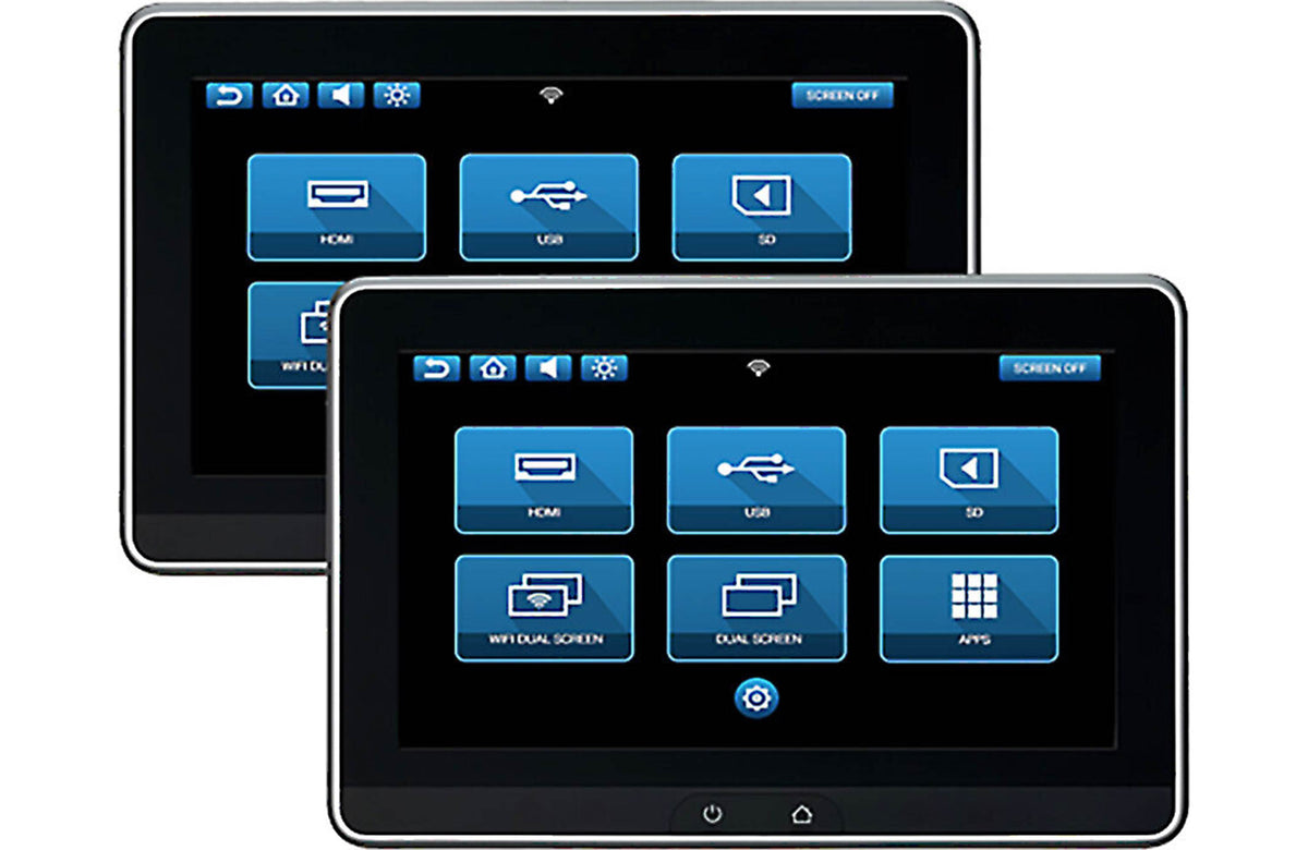Advent AMAVXSB10UHD2 Rear-Seat Entertainment System w/ Two 10.1" Touchscreen Monitors