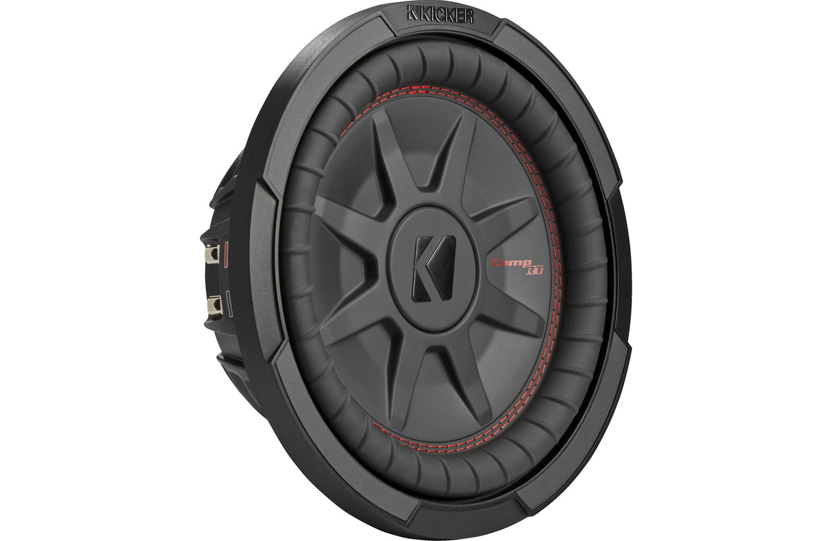 Kicker 48CWRT104 Shallow-Mount 10" Dual Voice Coil 4 Ohm Subwoofer