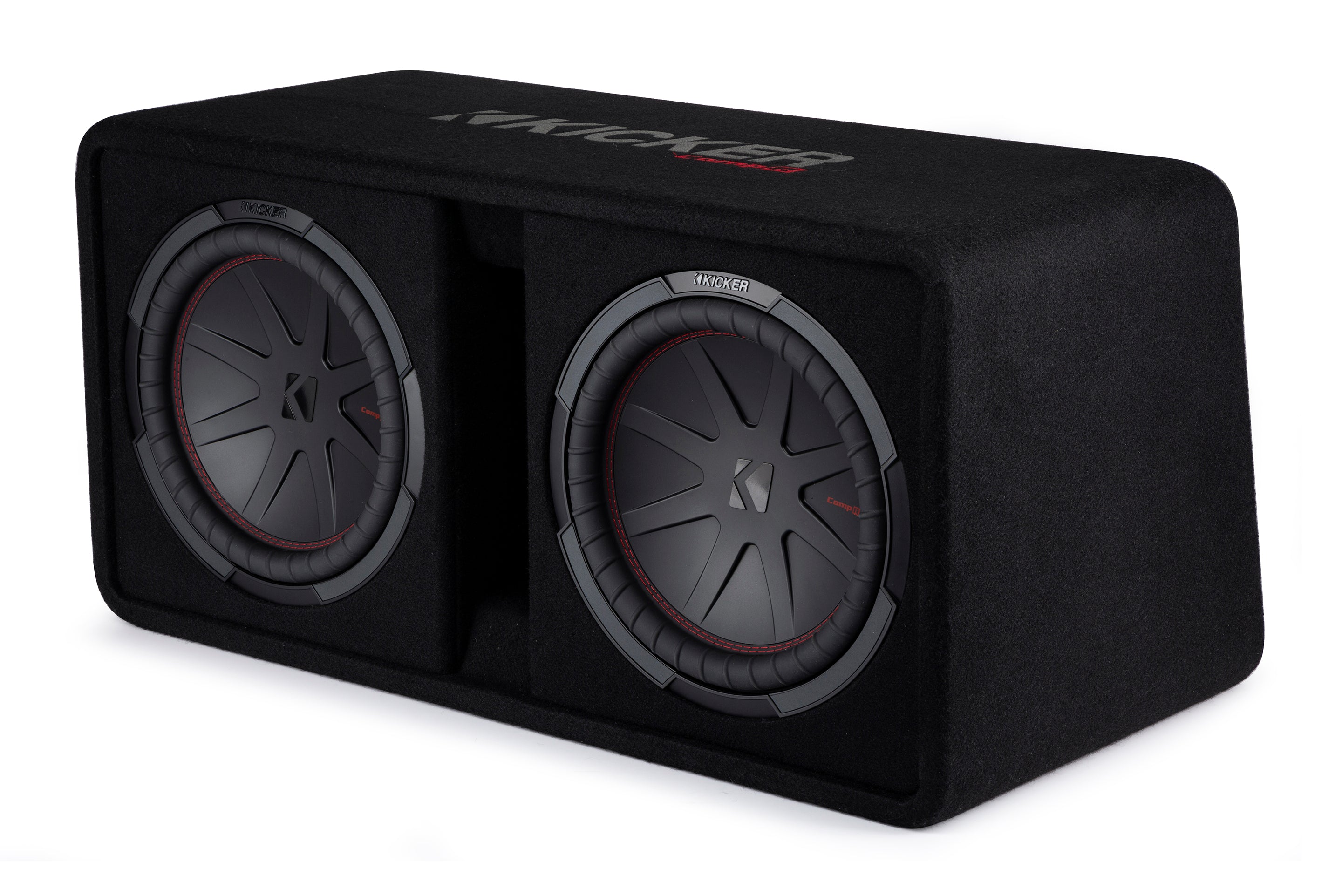 Kicker 48DCWR122 CompR 12" Dual Loaded Subwoofer in Vented Enclosure - Freemans Car Stereo