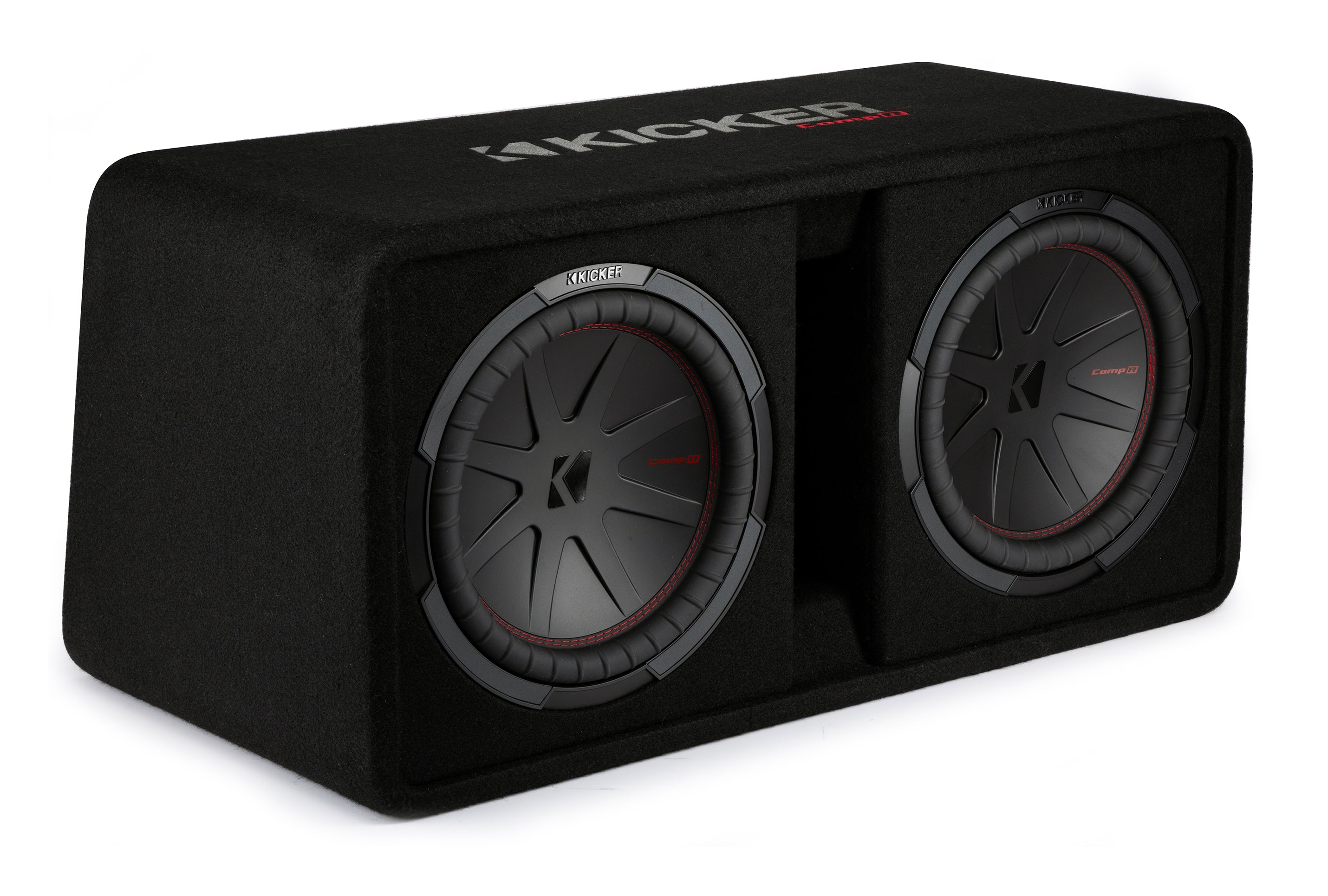 Kicker 48DCWR122 CompR 12" Dual Loaded Subwoofer in Vented Enclosure - Freemans Car Stereo