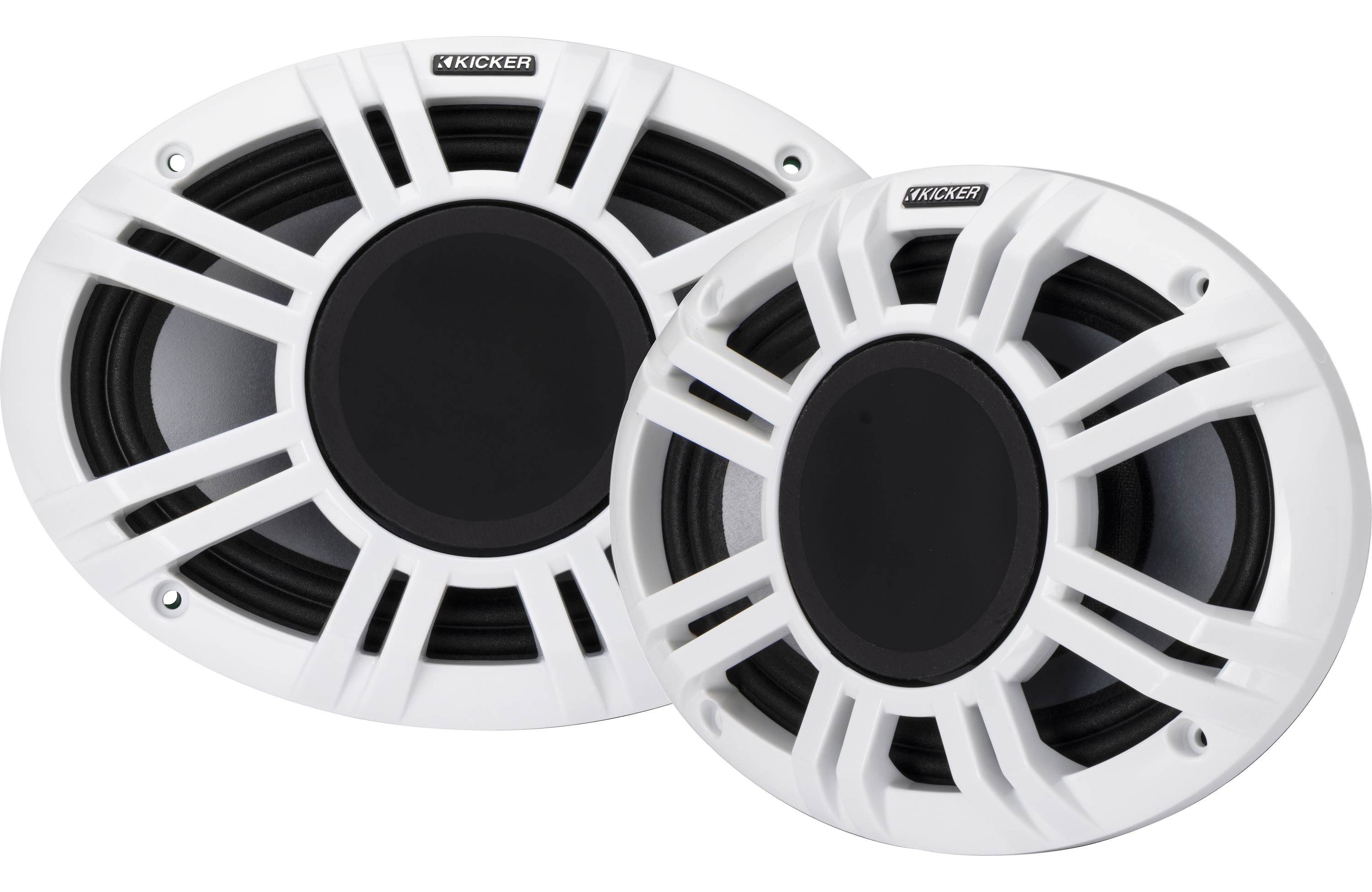 Kicker 48KMXL694 6x9" Marine Speaker w/ Grilles - Freemans Car Stereo