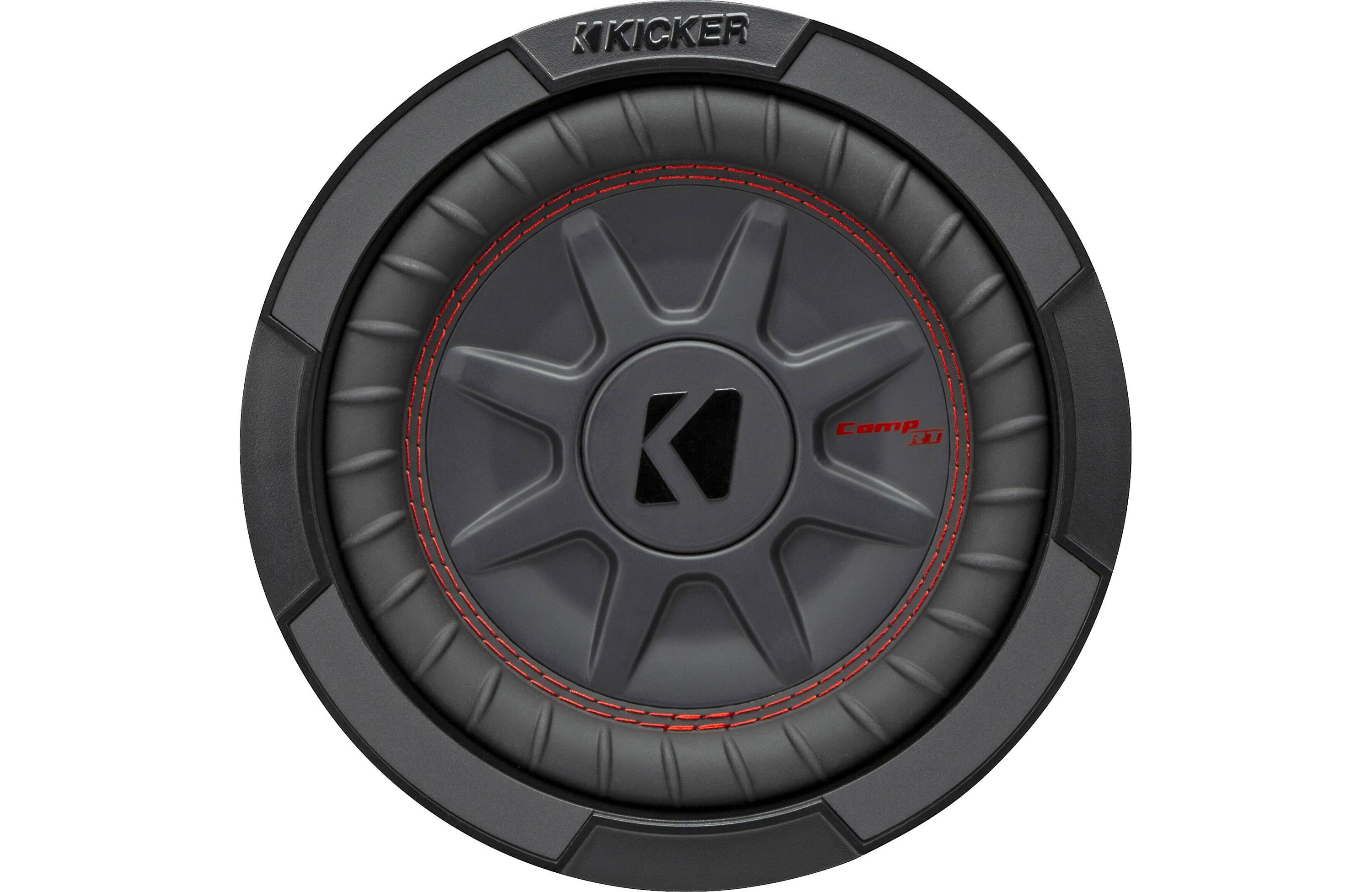Kicker 48CWRT84 8" Shallow-Mount Subwoofer with Dual Voice Coils 4-ohms - Freemans Car Stereo