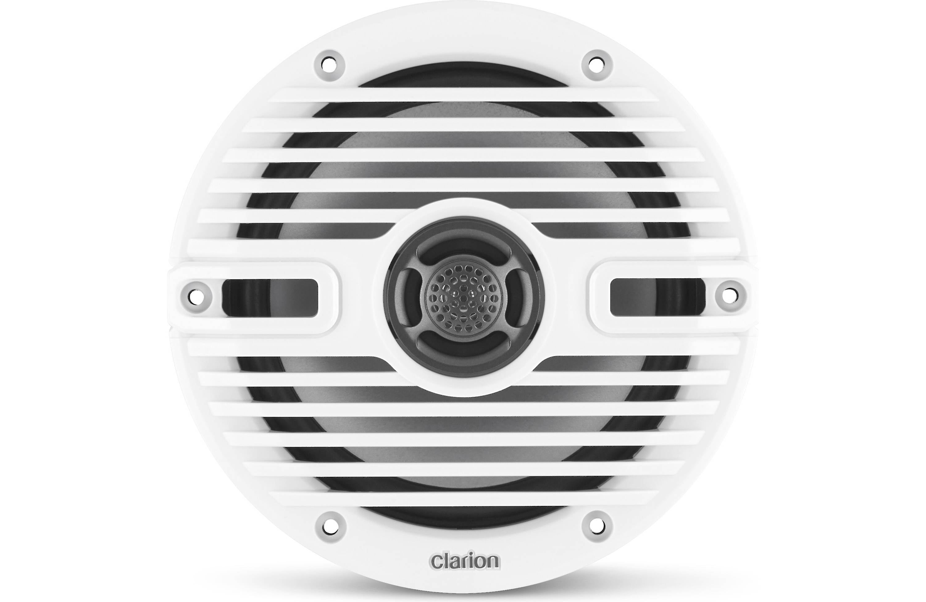 Clarion CMS-651-CWB 6.5 Inch Marine Coaxial Speakers Pair with Classic Grilles