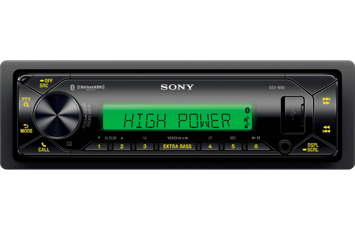 Sony DSX-M80 Radio + Scosche HD9813BN Dash Kit for Harley Davidson