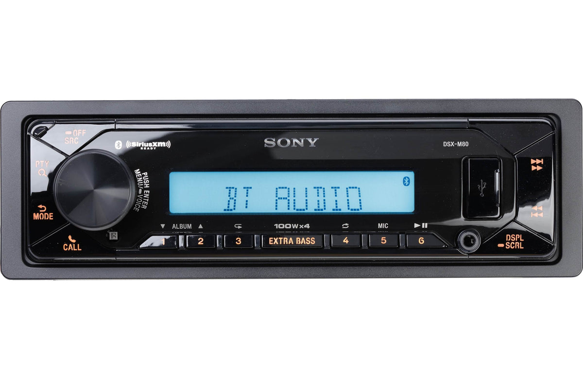 Sony DSX-M80 Radio + Scosche HD9813BN Dash Kit for Harley Davidson