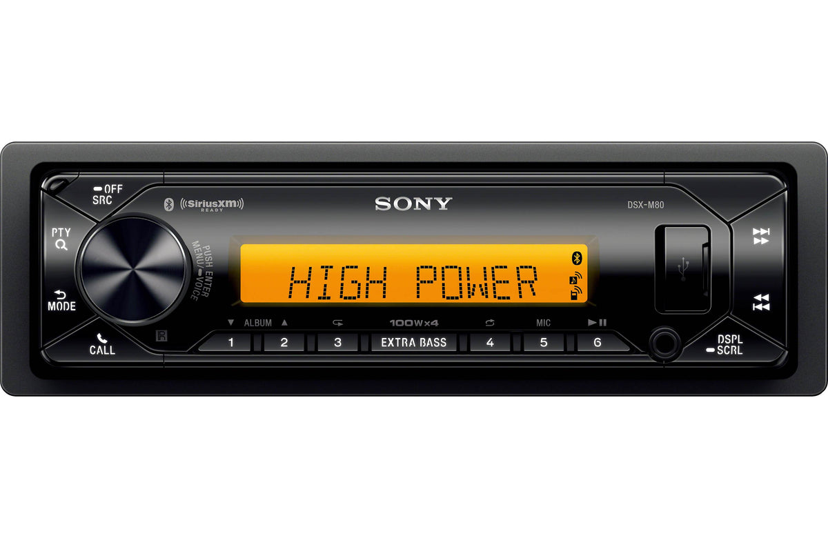 Sony DSX-M80 Radio + Scosche HD9813BN Dash Kit for Harley Davidson