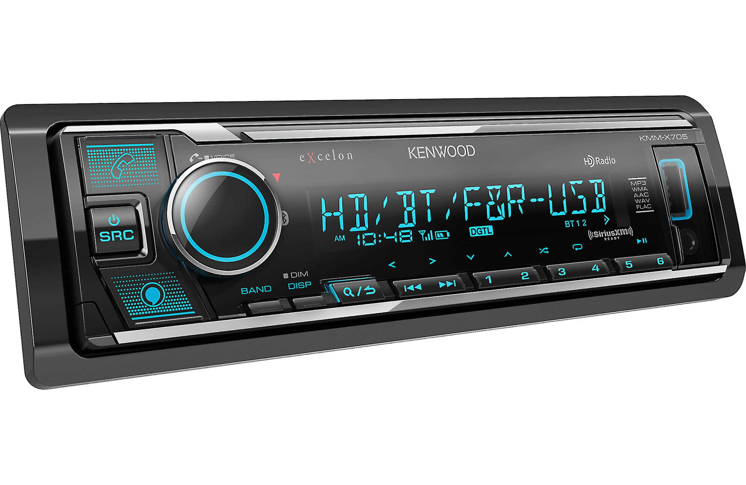 Kenwood KMM-X705 1-DIN Digital Media Receiver - Freemans Car Stereo