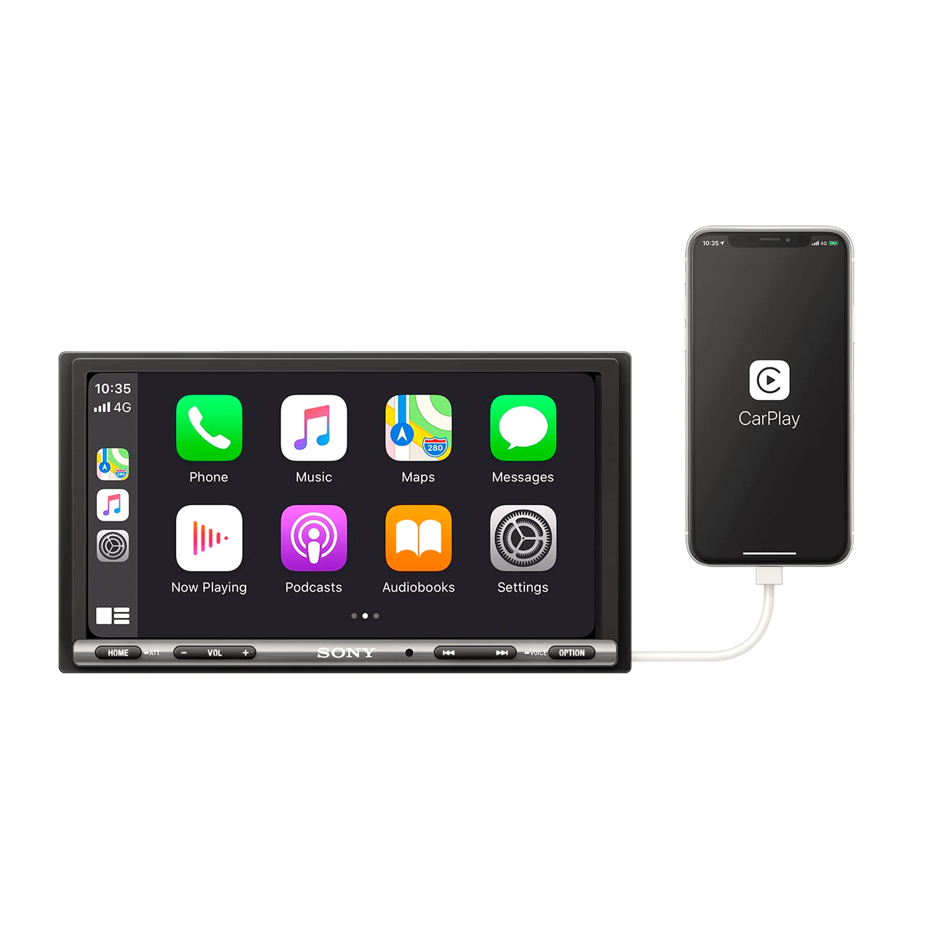 Sony XAV-AX150 6.95" Digital Media Receiver Apple CarPlay and Android Auto - Freemans Car Stereo