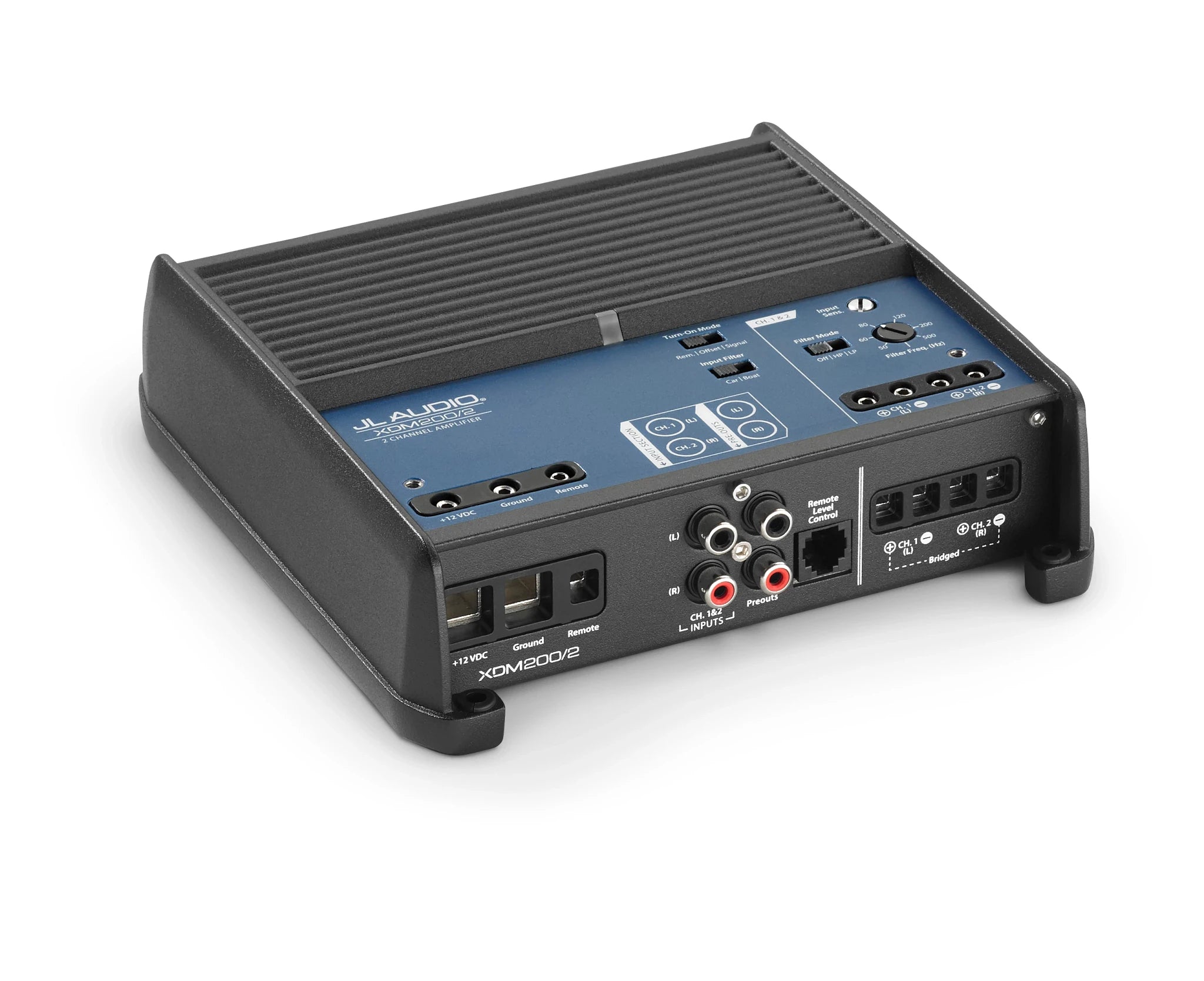 JL Audio XDM200/2 2 Channel Class D Full-Range Car/Marine Amplifier, 200 W