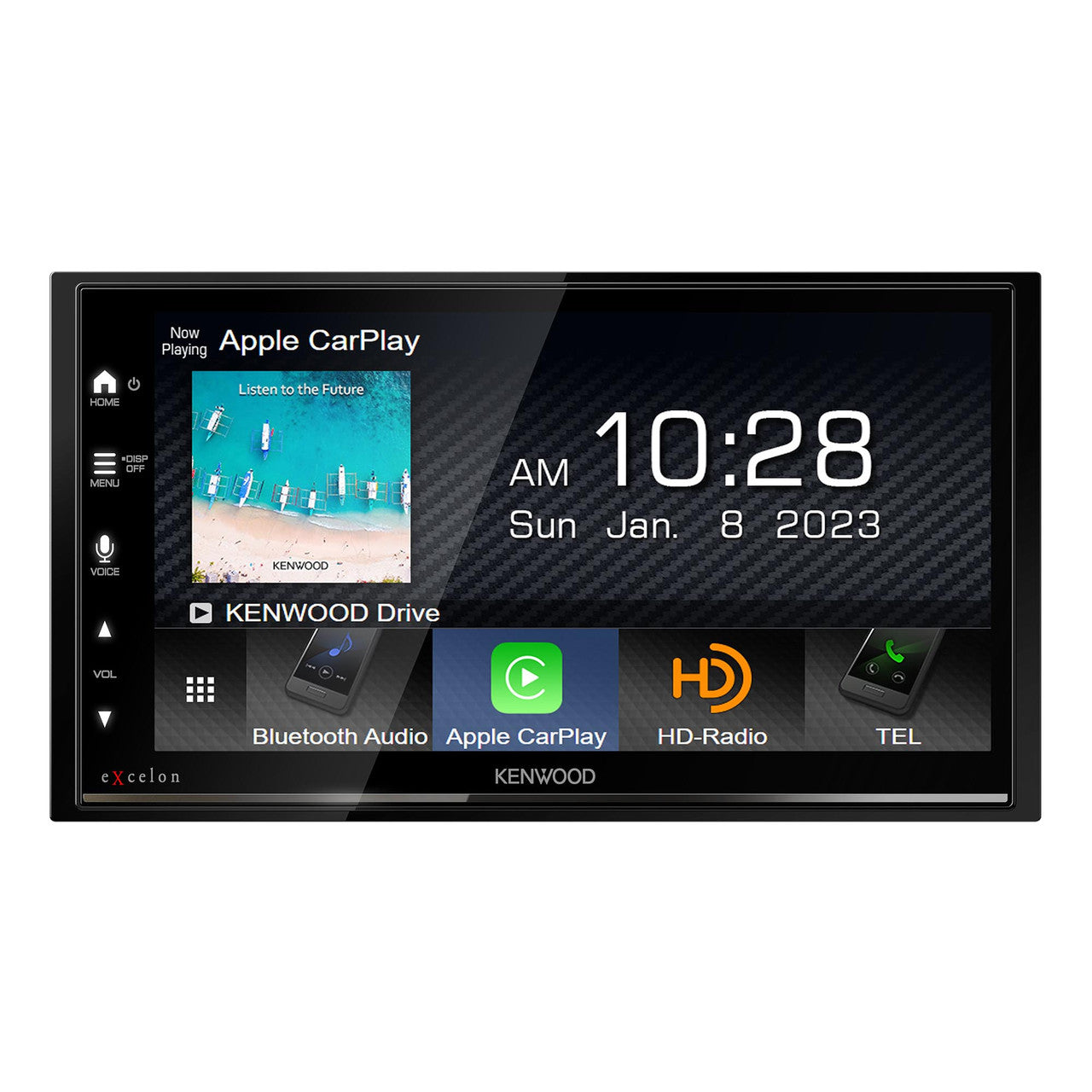Kenwood Excelon DMX709S 2-DIN Headunit + SXV300v1 SiriusXM Tuner Bundle - Freemans Car Stereo