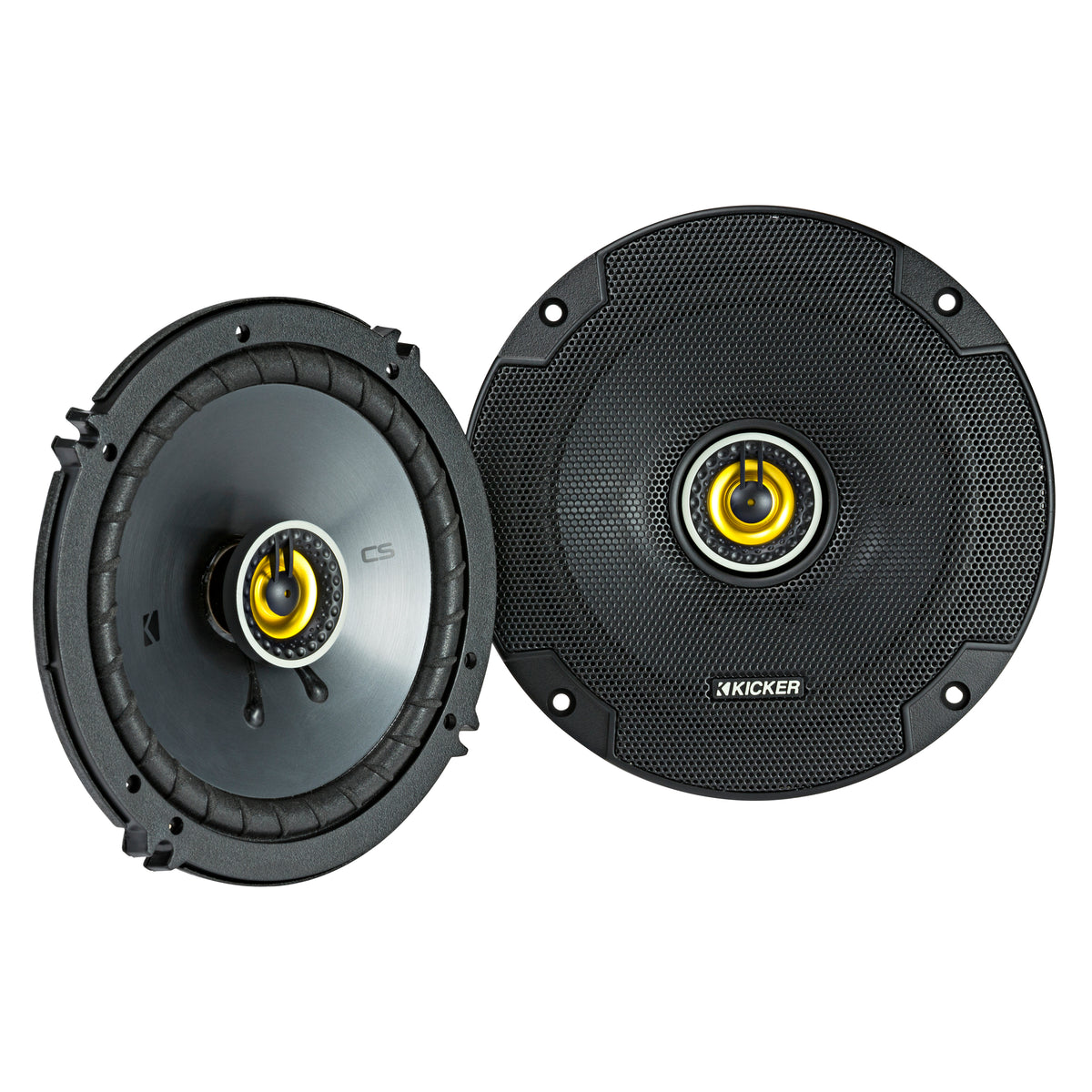 Kicker 46CSC654 x2 Pair 6.5" Speakers + 46CXA360.4T Amplifier - Freemans Car Stereo