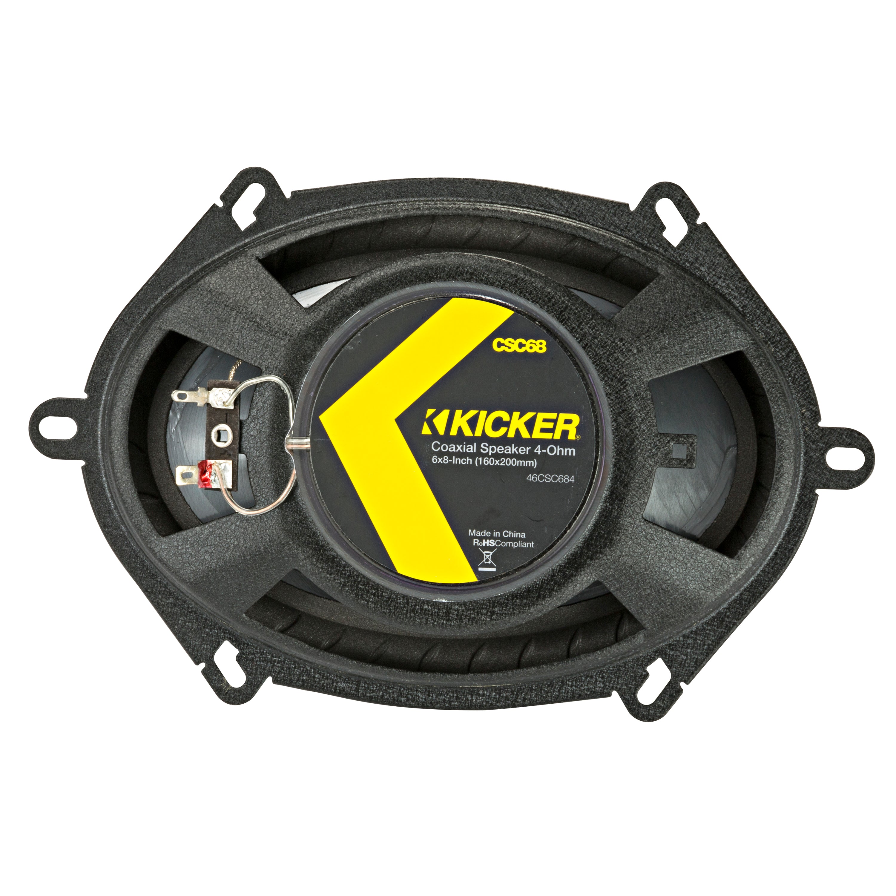 Kicker 46CSC684 x2 Pairs 6"x8" 2-Way Speakers + 46CXA360.4T Amplifier Bundle - Freemans Car Stereo