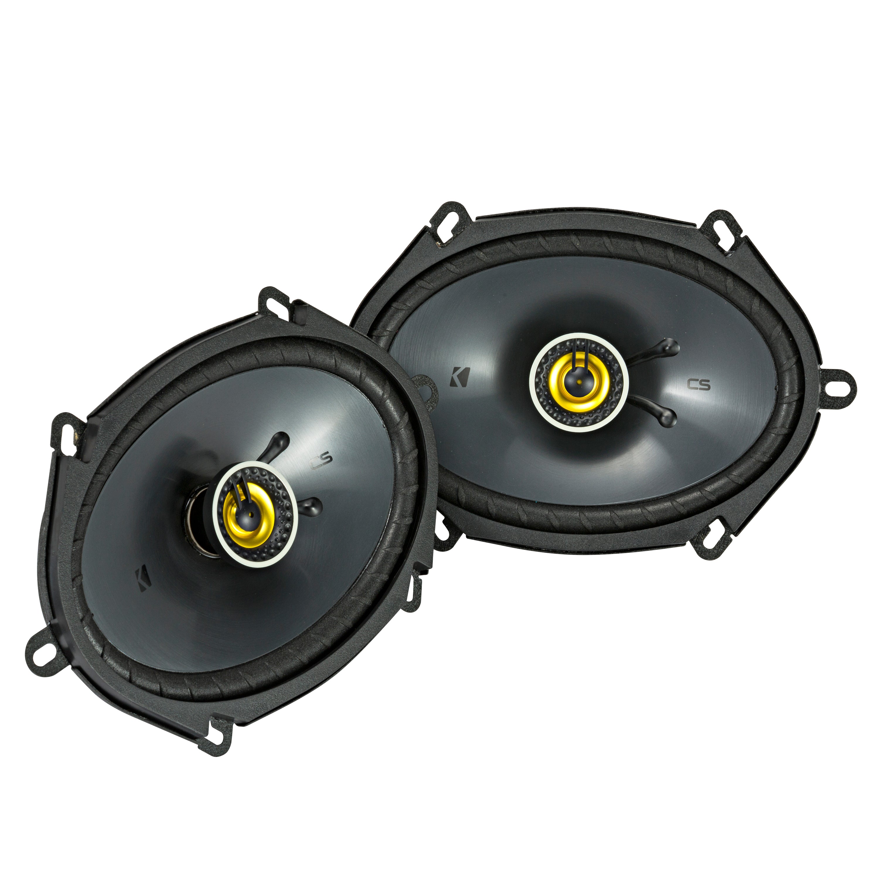 Kicker 46CSC684 x2 Pairs 6"x8" 2-Way Speakers + 46CXA360.4T Amplifier Bundle - Freemans Car Stereo